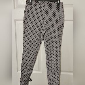 MICHAEL Michael Kors Black and White Diamond Pattern Pants